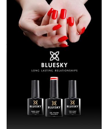 Bluesky Gel Nail Polish Titanium A032 Silver Steel Grey 10 ml - Long Lasting & Chip Resistant - Requires UV LED Lamp - Pack of 1 - Buy Online on SooperMarket.com