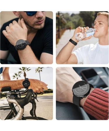 ANBEST Silicone Strap for Polar Vantage M & M2 | Sport Replacement Bracelet for Polar Grit X - Black - Buy Online on SooperMarket.com