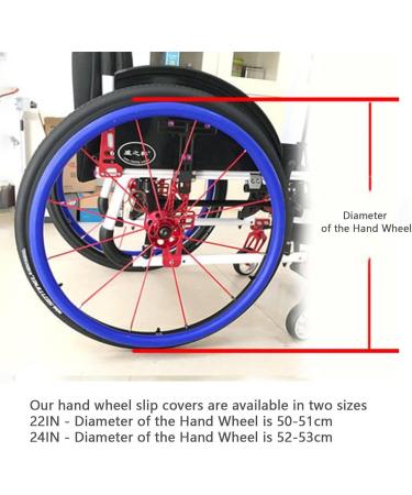 Wheelchair Push Rim Covers Wheelchair Cover Wheelchair Accessories Wheelchair Push Rim Covers Wheelchair Hand Push Protective Sleeve for Improve Grip (Color : Red Size : 22inch) 22inch Red - Buy Online on SooperMarket.com