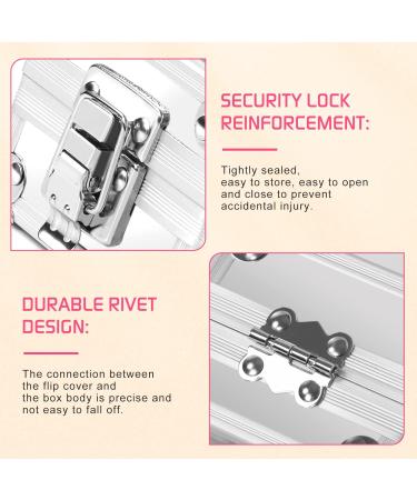 Ranrose Silver Nail Drill Bit Holder Case - 25PCS Holes Organizer Box for Nail Drill Bits - Pink Nail Storage Display Container - Buy Online on SooperMarket.com