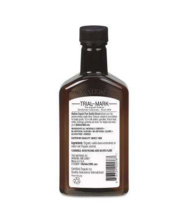 Watkins Organic Pure Vanilla Extract - Madagascar Beans, Non-GMO, Kosher, 4 oz - 1-Pack - Buy Online on SooperMarket.com
