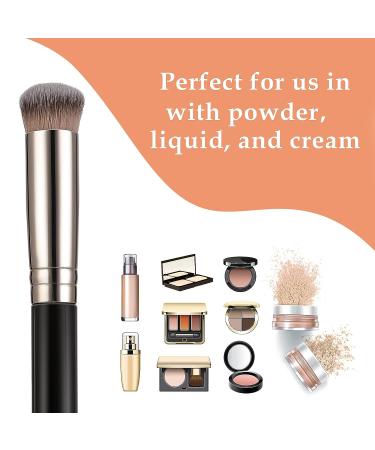 WLLHYF Concealer Brush Foundation Brush Eye Mini Angled Flat Top Kabuki Nose Contour Brush - Long Makeup Tool - Buy Online on SooperMarket.com