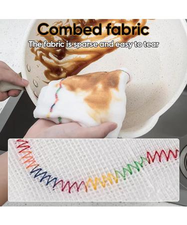 Rainbow Oleophobic Cleaning Cloth 12-Layer Thickened Magic Cleaning Cloth Super Heavy Oil Cleaning Cloths Reusable Washable All-Purpose Dishwashing Cloth for Kitchen (15pcs 30 * 30cm) 30*30cm 15pcs - Buy Online on SooperMarket.com