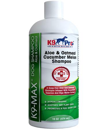 Oatmeal Dog Shampoo and Conditioner - for Dogs with Allergies and Dry Itchy Sensitive Skin. Best Hypoallergenic Medicated Tear Free Anti Itch for Puppy - with Aloe Cucumber Essence and Melon Extract