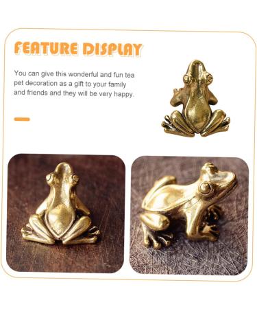 Alipis 1pc Figures Vivid Desktop Delicate Adornment Keychain Frog-designed Tabletop Vintage Pet Tea - Buy Online on SooperMarket.com