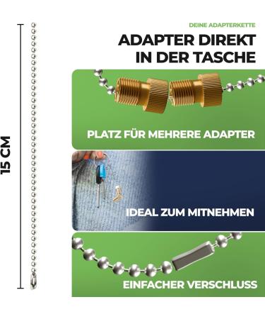 CAREApro Valve Adapter Key Chain | Versatile Bicycle Valve Adapters for Easy Inflation | International Shipping Available - Buy Online on SooperMarket.com