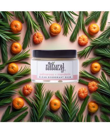 The Natural Deodorant Co Clean Deodorant Balm Palmarosa & Mandarin 55g Aluminium Free Plastic Free All Day Protection - Buy Online on SooperMarket.com