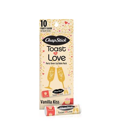 Chapstick Party Favor Lip Balm Gift Pack Toast to Love 10 Sticks 0.15 oz Each