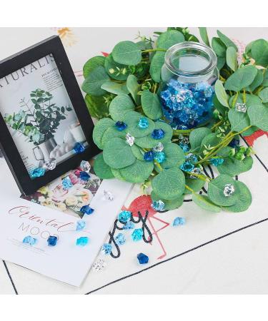 DomeStar Premium Blue Fake Ice - 150PCS Acrylic Ice Rocks for Vase Fillers Decoration - Buy Online on SooperMarket.com