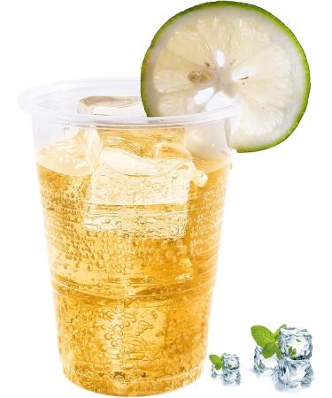 Turbo Bee 500Pack 9 OZ Clear Plastic Cups Cold Party Drinking Cups Transparent Plastic Cups Bulk Disposable Cups for Wedding Thanksgiving Christmas Party 500pack-9oz - Buy Online on SooperMarket.com