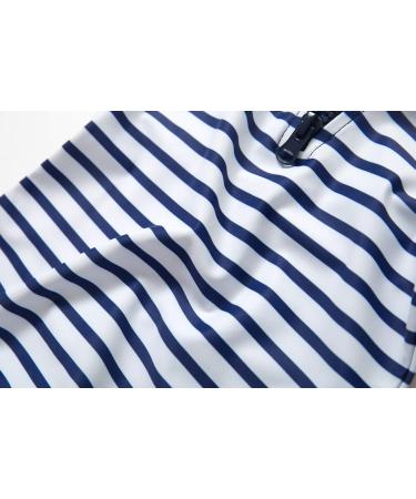 BONVERANO Toddler Boys Swimsuit | UPF 50+ Captain Bathing Suit for 2-3 Years | Short-Sleeve Zipper One Piece Swimwear - Buy Online on SooperMarket.com