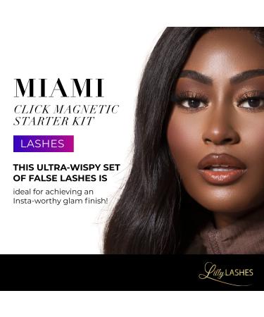 Lilly Lashes Click Magnetic Starter Kit - False Eyelashes with Magnetic Eyeliner for Natural Wispy Lashes - Buy Online on SooperMarket.com