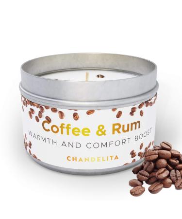 Chandelita Aroma of coffee with a light rum aroma to improve user cognitive skills optimize our attention and for enjoyable well -being - fragrance candle coffee