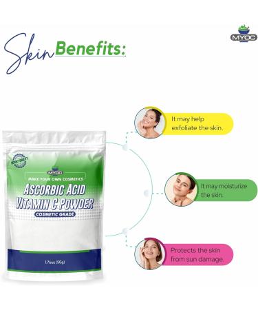 Ascorbic Acid Vitamin C Powder 50g | Skin Serums Cosmetics Cleaning & Pool Stain | Shop Now - Buy Online on SooperMarket.com