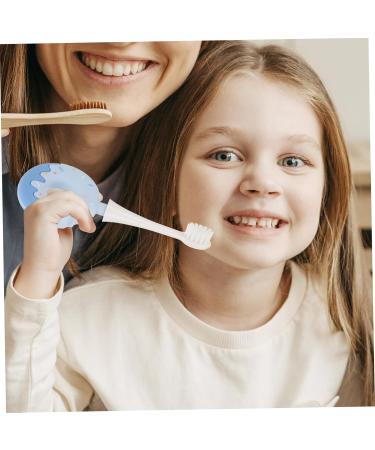 Gatuida Children's Toothbrush - Soft Silica Gel Brush Head for Toddlers - Blue - 1 Pack - Buy Online on SooperMarket.com