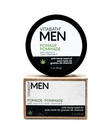 Vitabath Men's Pomade - Medium Hold with Hemp & Beeswax | Natural Hair Styling for Men - Lime & Cedarleaf Scent - 2 oz - Buy Online on SooperMarket.com