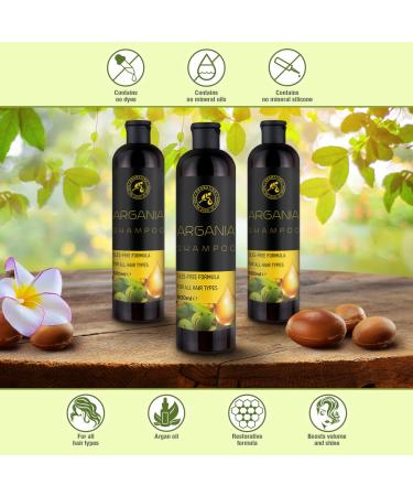 AROMATIKA Argan Oil Shampoo 16.2 Fl Oz | Natural Hair Care with Argan Oil & Herbal Extracts for All Hair Types - Restorative Formula - Buy Online on SooperMarket.com