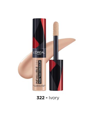 L'Oral Paris Infallible Concealer 322 Ivory - Long-lasting Cover & Refresh 11ml | Best for Flawless Finish - Buy Online on SooperMarket.com