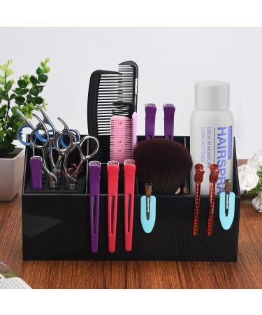 Noverlife Hair Scissors Large Storage Box - Professional Hair Salon Shear Holder for Scissors, Combs, Clips, and Brushes - Black - Buy Online on SooperMarket.com
