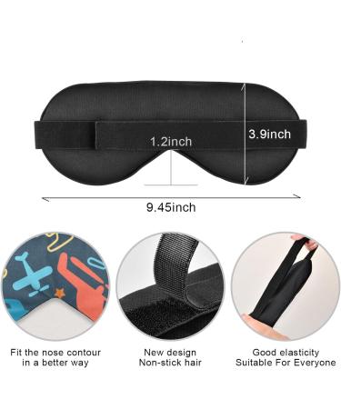 Haskirky Light Blocking Eye Mask for Comfortable Deep Sleep | Breathable & Adjustable | Ideal for Men and Women Travel, Business Trips, Yoga, and Meditation - Buy Online on SooperMarket.com
