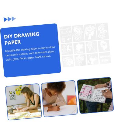 STOBOK 12pcs Women's Hollow Drawing Board Stencil Miss Aldult - Buy Online on SooperMarket.com