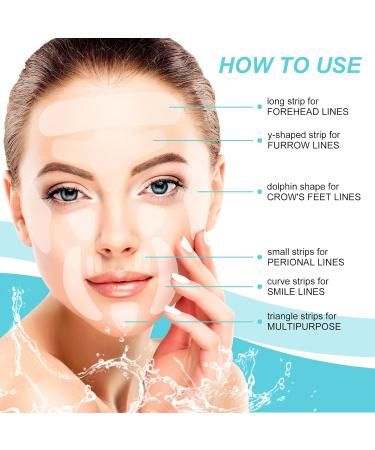 HXTMKT Forehead Wrinkle Patches Face Wrinkle Patches Reduce Wrinkles for Frown Forehead Crow Feet Eye Smile Line Face Mouth Corner Overnight Silicone Face Tape Anti Wrinkle Patch (256 ct) - Buy Online on SooperMarket.com