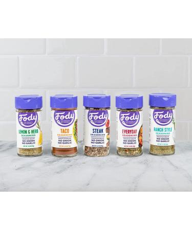 Fody Foods Seasoning Variety Pack - Low FODMAP Certified, Gut Friendly, Gluten Free - 1.1oz - Buy Online on SooperMarket.com
