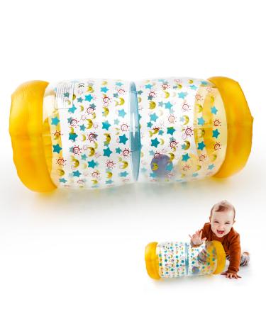 GXHONG Baby roll crawling roller baby crawling toys crawling help for babies - inflatable role promotes motor skills and coordination of children 42 x 22 x 22 cm from 6 months yellow