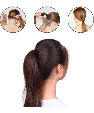 ILamourCar Hair Bands 4mm Elastic Hair Ties Ponytail Holders Hair Bobbles for Women Hair Bobble Elastic Hair Bands Perfect for Women and Girls (30 Black) Black-1 - Buy Online on SooperMarket.com