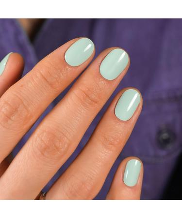MoYou London Gel Nail Strips 20 Pc Set with Nail File & Cuticle Stick - Mint Condition - Salon-Quality Manicure & Pedicure Kit - Buy Online on SooperMarket.com