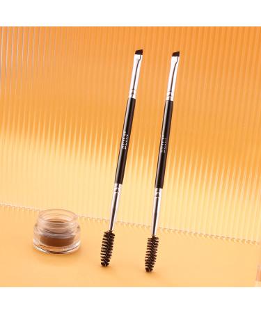 Beili Duo Eyebrow & Eye Brush Set - Precision Eyelash Mascara Brush for Flawless Makeup Application | 2pc BA18 - Buy Online on SooperMarket.com