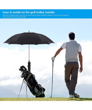 OhhGo Golf Trolley Umbrella Holder - Universal Golf Cart Stand - Black - Buy Online on SooperMarket.com