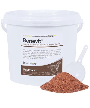 Feedmark Benevit | The Complete Multi-Vitamin & Mineral Supplement For All Horses & Ponies | 100% British Made | UFAS & BETA NOPS Accredited