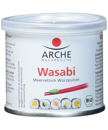 Arche Bio Wasabi Horseradish Seasoning Powder for Mixing Pack of 2 (2 x 25 g)