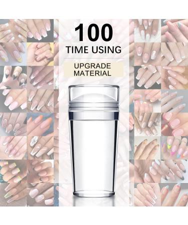 Luvadeyo Nail Stamp Set - 1 Piece French Lace Silicone Stamps & Nail Scraper Reusable Over 100 Times | International Shipping - Buy Online on SooperMarket.com