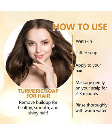 Tamoskiny Ginger & Turmeric Hair Regrowth Shampoo Bar - Organic Solid Bar for Hair Growth 120g - Buy Online on SooperMarket.com