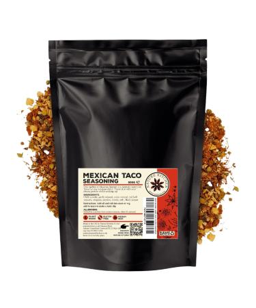 Nature Kitchen Hot & Spicy Taco Seasoning 500G Large Bag Of Seasoning Spices And Herbs. Gluten-Free and Vegan Everyday Cooking Blends For Marinades Sauces Frying Baking Or Grilling