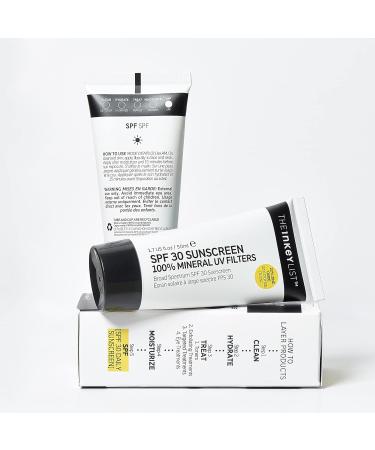 INKEY List SPF 30 Daily Sunscreen | Broad Spectrum UVA/UVB Protection 50ml - Buy Online on SooperMarket.com