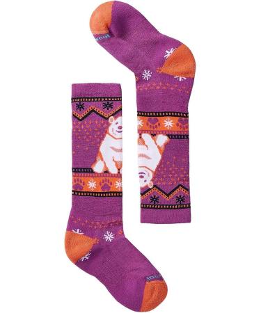 Smartwool Youth Wintersport Polar Bear Pattern OTC Sock - Meadow Mauve, Medium - Buy Online on SooperMarket.com