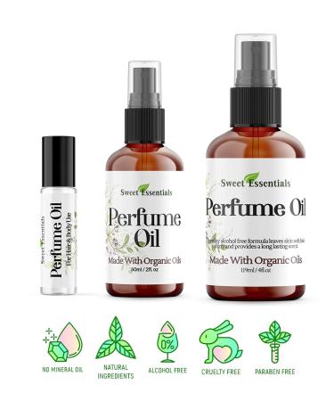 Sweet Essentials Island Kiss Type Perfume Oil - Organic Hair & Body Spray 2oz - Alcohol & Silicone Free - Buy Online on SooperMarket.com