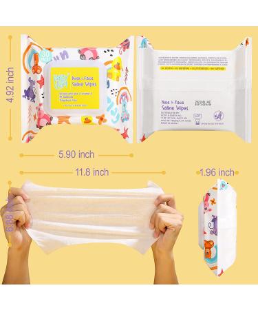 Baby Wipes - HAPPY BUM Saline Baby Wipes  Hypoallergenic  Unscented  180 Count (6 Packs of 30 Wipes) Saline Nose and Face Wipes - Buy Online on SooperMarket.com