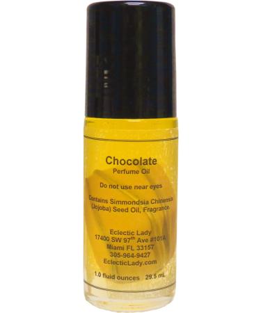 Chocolate Perfume Oil 1.0 Oz Portable Roll-On Fragrance with Long-Lasting Scent Delightful Essential Oils and Jojoba Oil For Daily Use 1 Fl Oz (Pack of 1)