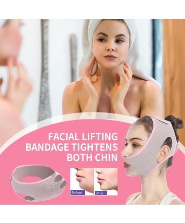 DASHIELL Double Chin Reducer Strap | Face Slimming V Shaped Lifting Bands Adjustable Double Chin Eliminator Breathable Reusable for Face Neck and Chin - Buy Online on SooperMarket.com