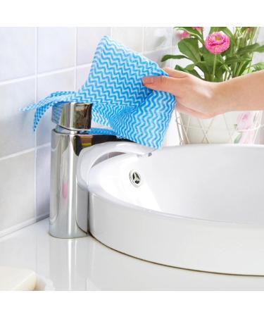 3 Rolls Kitchen Cloth 150 Sheets Disposable Dish Cloths Cleaning Cloths All Purpose Dish Cloths Non Woven Blue Cloths Wash for Kitchen Bathroom Window Glass - Buy Online on SooperMarket.com
