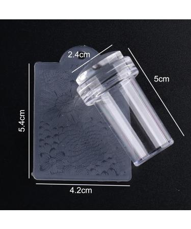 wirlsweal Nail Art Stamper Easy Storage Portable Reusable Nail Tool Stamp Seal for Fingernails Nail Stamp Trendy for Ladies Purple - Buy Online on SooperMarket.com