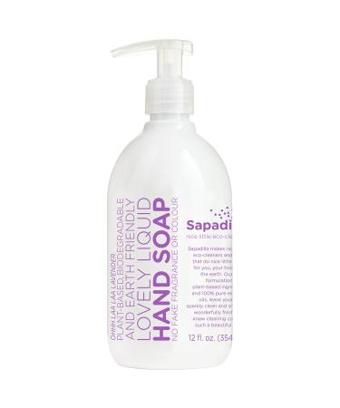 Sapadilla Sweet Lavender + Lime Biodegradable Liquid Hand Soap Pump, 12 Ounce, (Pack of 1) Lavender + Lime 1 Pack