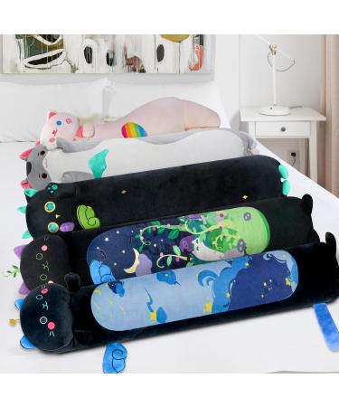Mewaii 36in Long Cat Plush Pillow - Soft Stuffed Animal Toy for Kids (Black) - Blue Star Cat Design - Buy Online on SooperMarket.com