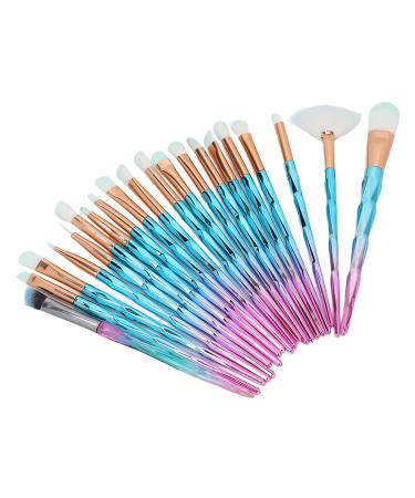 20 Pieces Makeup Brushes Set Professional Face Makeup Brushes Kit Portable Soft Fiber Hair Cosmetic Eye Shadow Loose Eyeshadow Brushes Synthetic Powder Concealers