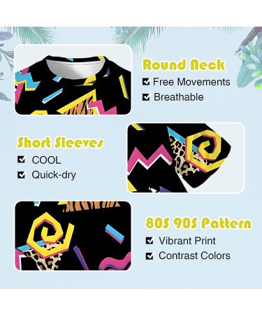 Arssm Men's Vintage 2-Piece Shirts and Shorts Set for Retro Summer Party - Black, X-Large - Buy Online on SooperMarket.com