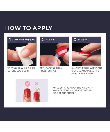 KISS imPRESS No Glue Mani Press On Nails - On My Mind White Almond Shape Medium Size Includes 30 Nails & Accessories - Shop Now Internationally - Buy Online on SooperMarket.com